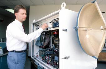 GTRI engineers continue to enhance the capabilities of HIPCOR, a high-powered coherent 95 GHz radar system, 1988.