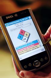 Chemical Companion runs on PDAs to help first responders obtain the info...